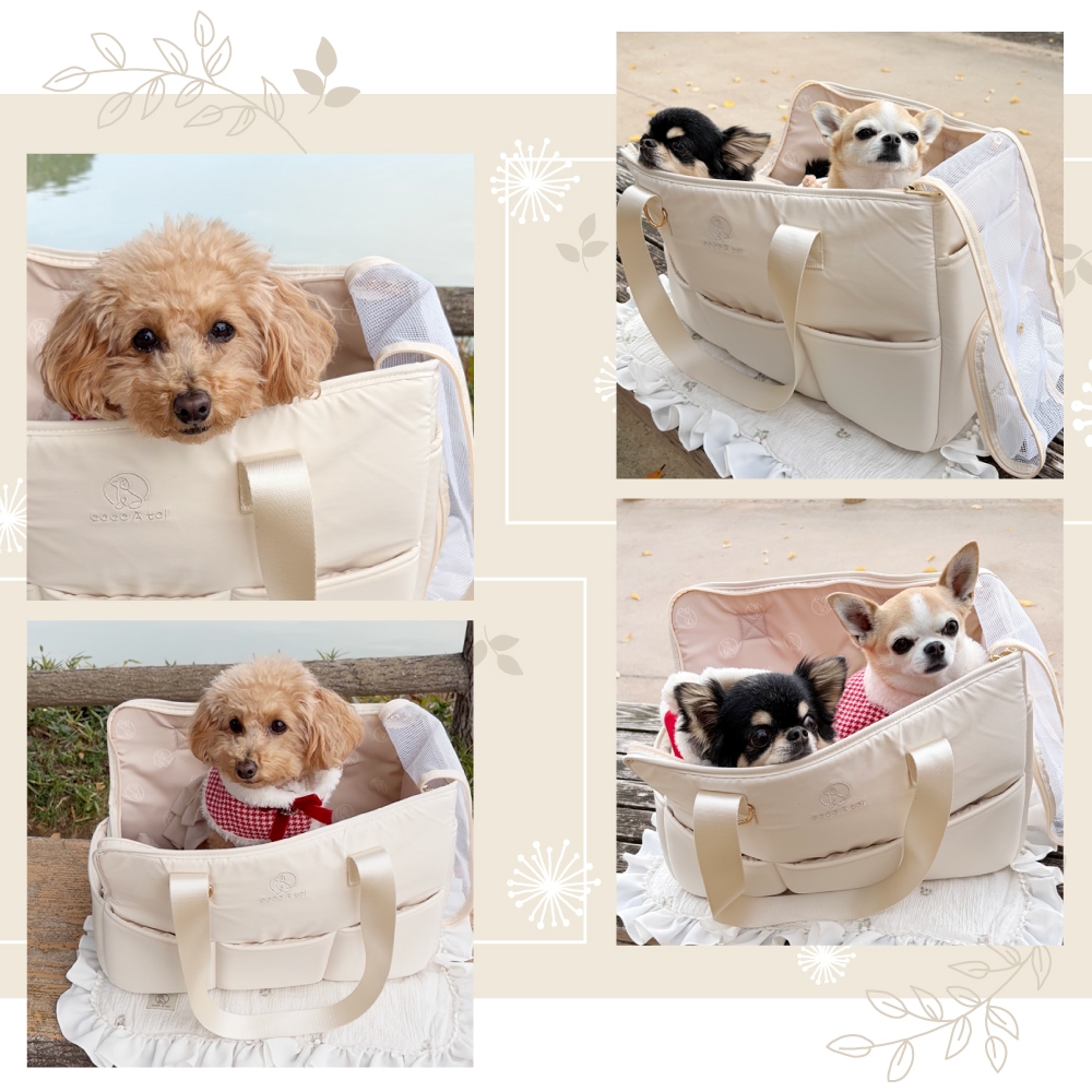 多機能キャリーバッグ ｜ アイボリー 2way 軽量 耐荷重5kg 斜め掛け